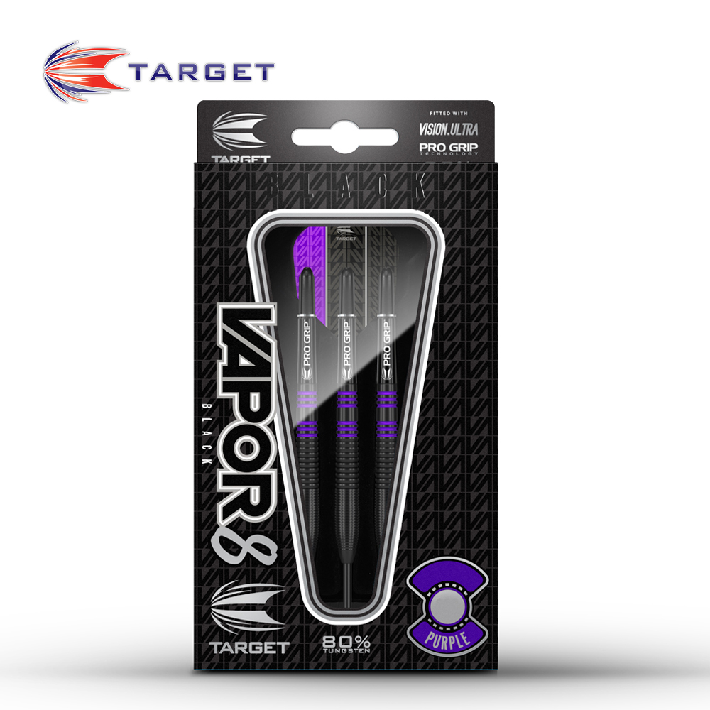 Steeldarts Target Vapor 8 Black/Purple 23g