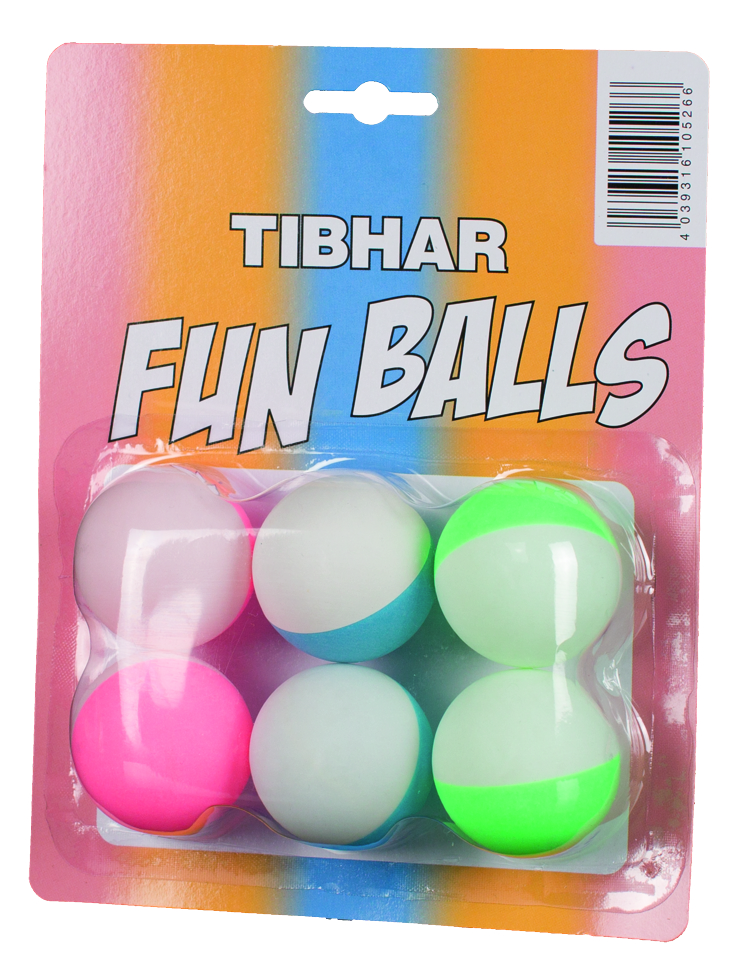 Fun Balls zweifarbig 6 Bälle