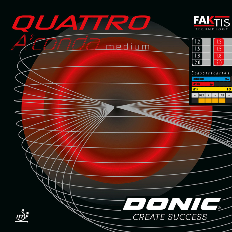 Belag Donic Quattro A'conda medium